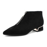 2022 Fashion Boots Women Winter Shoes Pointed toe Women Ankle Boots Sexy Ladies Party Shoes Square Heels Black Blue A2976
