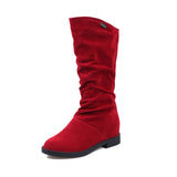 2022 Snow Boots Women Winter Shoes Casual Woman High Boots Black Red Soft Comfortable Female Footwear A1749