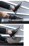 Hnzxzm New Arrival Fashion Street Style Mens Casual Shoes Flat Brand Male Footwear Spring Autumn Black White Shoes A4461