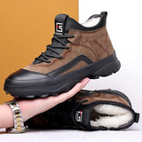 Men Snow Boots New Warm Comfortable Winter High Quality Ankle Boots Fashion Plush Warm Outdoor Men Boots Male Winter Shoes