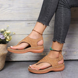 Women Sandals Summer Oxford Flats Clip-toe Shoes 2022 New Platform Slippers Casual Cozy Thick Flip Flops Rome Fad Women Slides