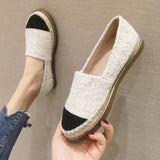 Spring Summer Shoes Women Flats Slip-on Women Cloth Shoes Fashion Brand Ladies Loafers Thick Sole Woman Casual Shoes A2362