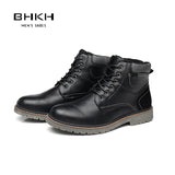 Hnzxzm Retro Style Ankle Boots Winter Lightweight Lace-up Ankle Boots Casual Formal Footwear Brand Man Shoes Zapatos