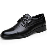 Spring 2022 new men's pointed shoes brown black wedding shoes Oxford dress shoes loafers men Genuine Leather Casual Shoes