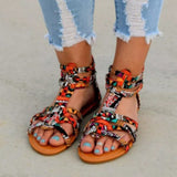 Hnzxzm Fashion New Women Summer Women Shoes Bohemia Gladiator Beach Flat Casual Leisure Female Ladies Sandals 5 Color