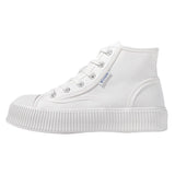 Hnzxzm High-top Casual Canvas Shoes For Women 2023 Fashion Chunky Sneakers Comfortable Ladies Designer Shoes White Sneakers