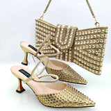 Hnzxzm New INS High-Heeled Shoes And The Same Style Envelope Bag Two Ways To Wear Fashion Shoes And Shoulder Bags