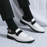 Hnzxzm Patent Leather Fashion Leather Elegant Party Shoes Men Loafers Mens Prom Dress Mules Social Designer Summer Breathable Sandals