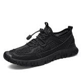 Summer Men's Casual Shoes Outdoor Breathable Mesh Men Shoes Fashion Rome Sneakers Flat Men Moccasin Shoes Soft Walking Sneakers