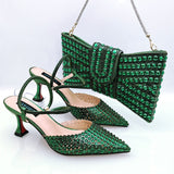 Hnzxzm New INS High-Heeled Shoes And The Same Style Envelope Bag Two Ways To Wear Fashion Shoes And Shoulder Bags