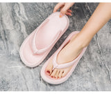 Hnzxzm Unisex Rubber Slippers Men's and Women's 2022 Summer Beach Shoes Light Platform Non-slip Indoor Home Female Flip Flops