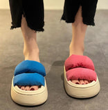 Breathable Flax Slippers Soft EVA Sole Lovers Indoor Slides Solid Color Four Seasons Quality Designer Spring Summer Shoes Woman