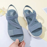 Summer Shoes Women Sandals Thick Sole Sweet Ladies Beach Sandals Summer Holiday Footwear Plus Size 42 A3485