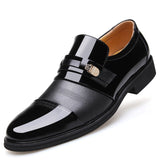 Spring and Autumn Mens Loafers Business Dress Wedding Banquet Suit Designer Shoes Zapatos De Hombre Genuine Leather Pointed Toe