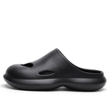 Hnzxzm Unisex New Slippers Men and Women Summer Platform Soft Bottom Light Garden Shoes Beach Flat Non-slip Clogs Home Sandals