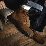 Ankle Boots Men Winter Shoes Warmest Genuine Leather Handmade Men Winter Snow Boots Zapatos Hombre