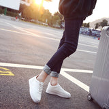 Fashion Sneakers Women White Shoes Sweet Young Ladies Flats Thick Sole Platform Shoes Soft Brand Female Footwear N028