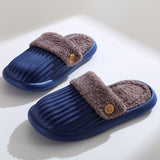 NEW Design Waterproof Detachable Cotton Autumn Winter Slippers Women Warm Plush Home Slipper Ladies Indoor Flip Flops Slides