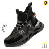 New 2022 Work Security Boots For Men Footwear Construction Male Sneakers Steel Toe Working Shoes Indestructible Safety Boots