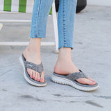 Hnzxzm Summer Shoes Women Beach Slippers Fashion Holiday Slippers Flip Flops Thick Sole Soft Casual Ladies Footwear Big Size A3425