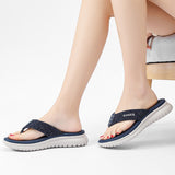 Hnzxzm Summer Shoes Women Beach Slippers Fashion Holiday Slippers Flip Flops Thick Sole Soft Casual Ladies Footwear Big Size A3425