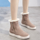Cold Winter Snow Boots Women Ankle Boots Genuine Leather Warm Shoes Winter Women Ankle Boots Female Snow Booties A1667