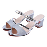 High Heel Sandals Women Shoes Peep toe Square Heels Ladies Sandals 2022 Summer Shoes Woman Fashion Heel 6cm A645