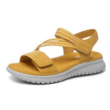 2022 Fashion Brand Beach Sandals Women Thick Sole Summer Shoes Casual Women Sandals Soft Yellow Plus Size 42 A3426