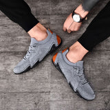 Hnzxzm New Fashion Shoes Men Footwear Flat Comfortable Mens Casual Shoes Soft Brand Male Footwear Black Beige Plus Size 45 A3308